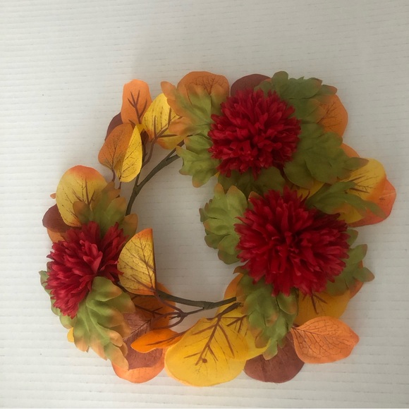 Small Fall Floral Wreath for Door Wall Centerpiece - Fall colors - Picture 1 of 9